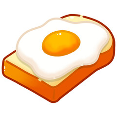 fried egg on toast 