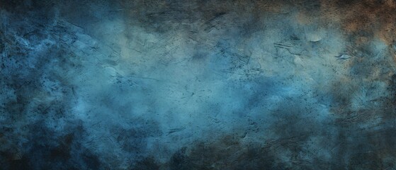textured blue surface with some scratches on the background, dark beige and dark azure, smokey background, bold color field, realistic textures - obrazy, fototapety, plakaty