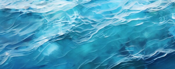 Fototapeta premium Fresh blue water background texture Generative AI