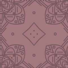 Seamless pattern with mandala ornament. The print is well suited for textiles, wallpaper and packaging.