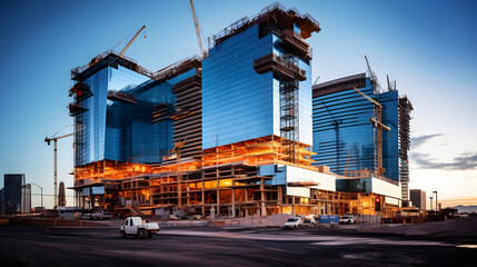 A building under contruction in Vegas
