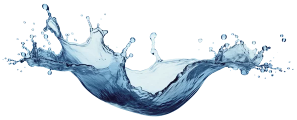 Foto op Plexiglas Blue water swirl splash cut out © Yeti Studio