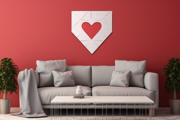 customized love wall art on a minimalist wall