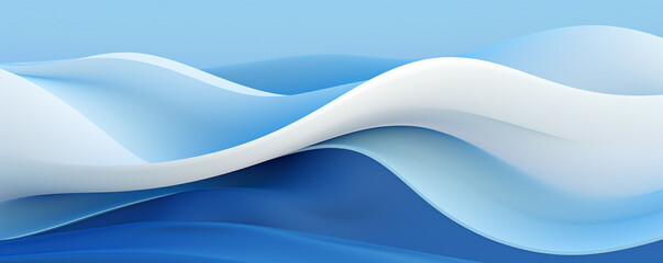 Obraz premium illustration of abstract blue waves background. Created with Generative AI 