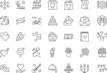 Marriage Vector Flat Icons Pack	