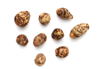 Satoimo, taro roots or japanese sweet taro