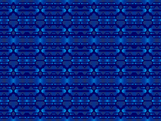 Fototapeta premium Blue metal texture steel background. Luxurious steel ornament. Perforated metal sheet.