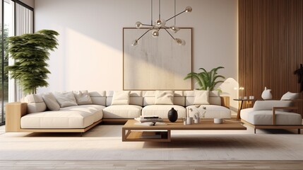 modern living room with sofa  generated by AI