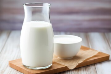 Obraz na płótnie Canvas close-up of a lactose-free milk carton