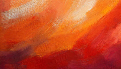colorful oil paint brush abstract background red orange
