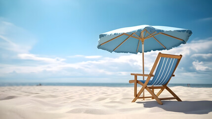 Beach Chairs and Umbrella.
