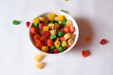 Raw fryums snack. Its other names Far far.  It's deep fried, and they are either eaten as a snack or served like a papadum to accompany a meal. Indian snack composed primarily of potato starch, sago.