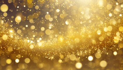 golden glitter magical abstract of celebration festive radiance sparkling bokeh in gold glimmers of joy shiny bokeh lights for holidays