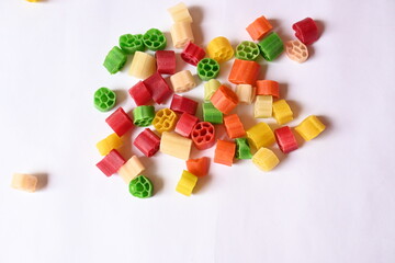 Raw fryums snack. Its other names Far far.  It's deep fried, and they are either eaten as a snack or served like a papadum to accompany a meal. Indian snack composed primarily of potato starch, sago.