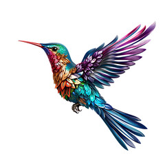 Obraz premium Beautiful Hummingbird With Colorful Color