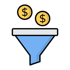 Work Flow Line Color Icon