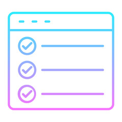 Obraz premium Task Gradient Icon
