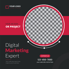 Digital Marketing Agency For Social Media post Template