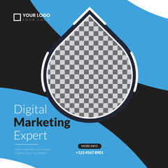 Digital Marketing Agency For Social Media post Template