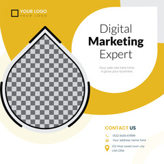 Digital Marketing Agency For Social Media post Template