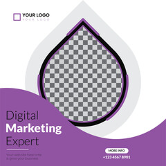 Digital Marketing Agency For Social Media post Template