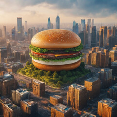 AI-generated burger image
