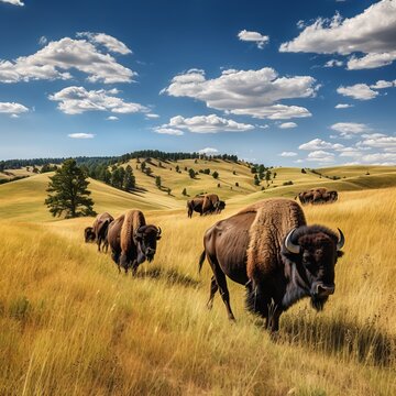 Majestic Buffaloes: Capturing the Spirit of Earth's Magnificent Bison
