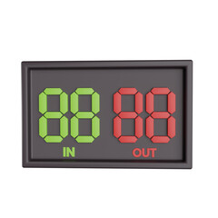  Subsitution Board 3d illustration