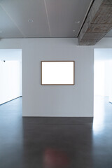 blank frame in gallery