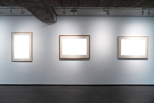 blank frame in gallery