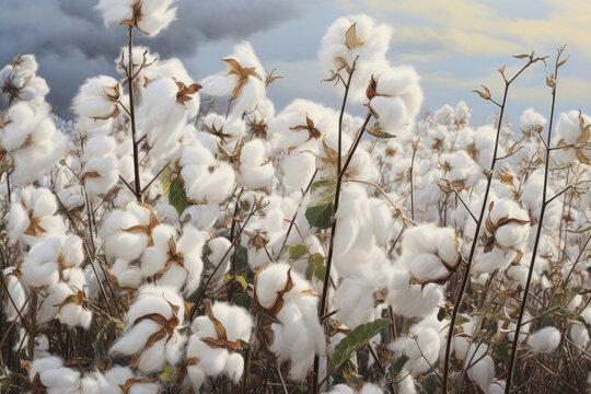 Beautiful Cotton Fields from