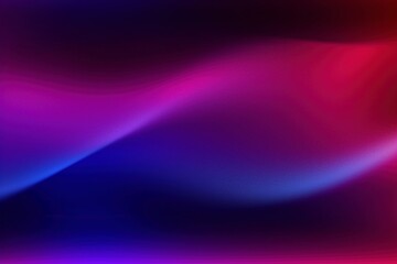 Fototapeta premium Mysterious Dark Blue-Violet-Purple Ombre with Bright Magenta Neon Lights, Fluid Abstract Waves, and Textured Burgundy-Red Background