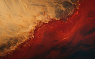 Top view of a Coast with waves as a background