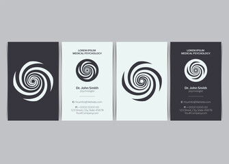 Set of Minimalism Geometric Design Busness Card Template. Vector illustration. - 670008625