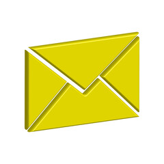 Mail icon. email icon. E-mail icon. Envelope illustration 3D design
