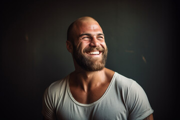 Portrait of happy man smiling