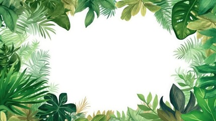 Seamless pattern, abstract art. Watercolor painting, children's wallpaper. Hand drawn plants. Palms, rainforest, leaves, flowers. modern Art. Prints, wallpapers, posters, cards, murals