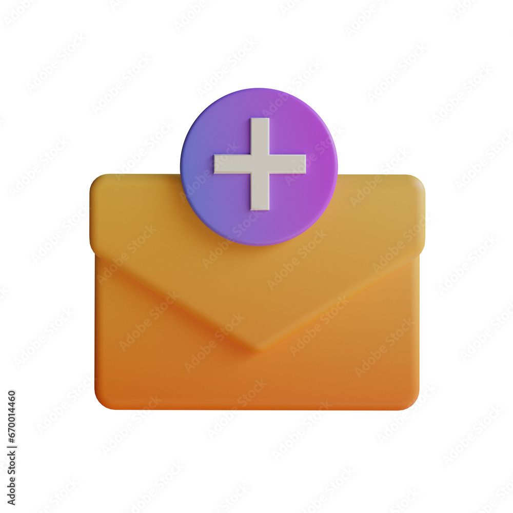 Aufkleber Purple Add Mail, Simple Email Addition App with an Attractive Color. Easily Add Messages with Purple.
3d illustration, 3d element, 3d rendering. 3d visualization isolated on a transparent background