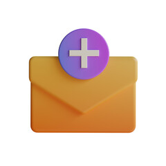 Purple Add Mail, Simple Email Addition App with an Attractive Color. Easily Add Messages with Purple.
3d illustration, 3d element, 3d rendering. 3d visualization isolated on a transparent background