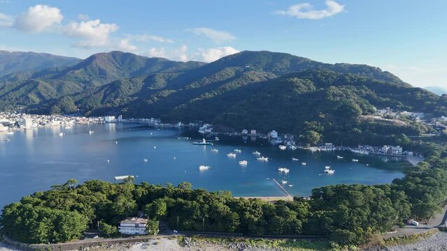 戸田港、日本のドローン映像、静岡県沼津市