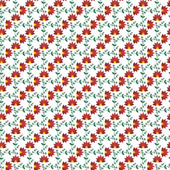 Free vector flat design floral pattern