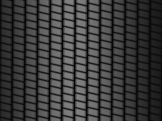 Black metal texture steel background. Luxurious steel ornament. Perforated metal sheet.