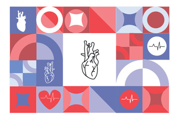 medical heart background for hearth day concept
