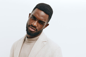 black man white guy portrait fashion african background american african teeth american expression