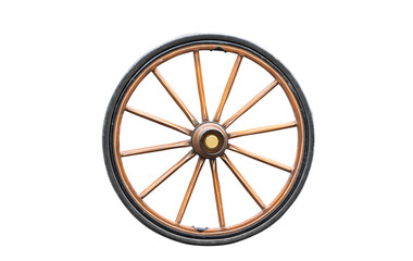 wheel from a carriage isolated