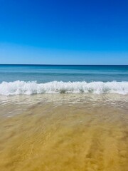 Vivid ocean horizon, ocean coast