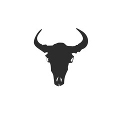 Hand drawn vector abstract graphic line art collection of mystical and esoteric bull and cow animal skull ,isolated on white background.Skull bull Vector sketch line illustration and silhouette. - 670021241