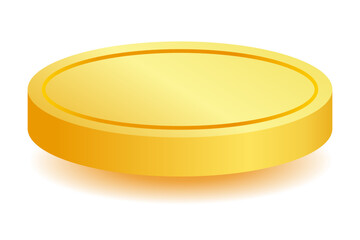 Gold podium showing products