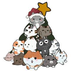 christmas cat tree