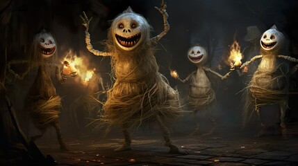 Halloween Creepy Cute Characters - Wallpaper 